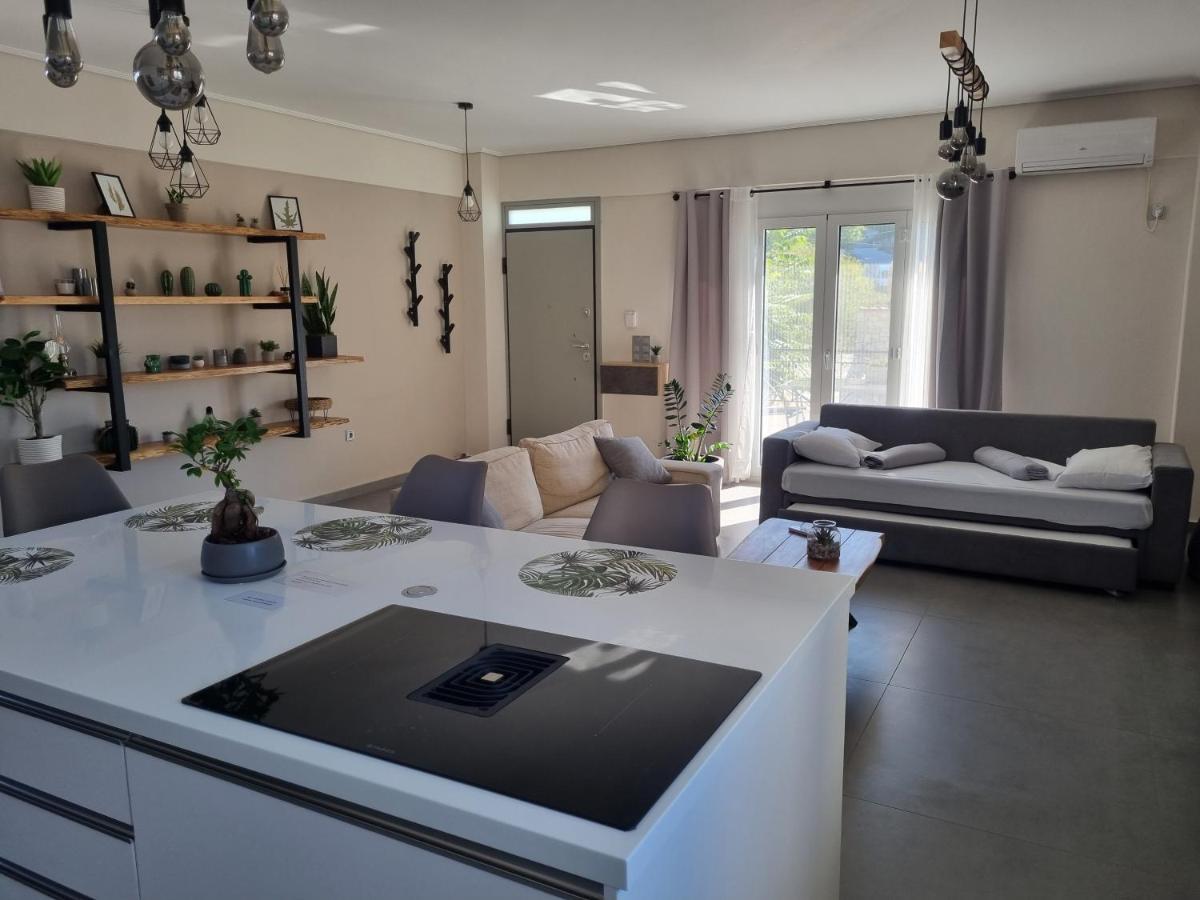 New Minimal Apartment,10' From Athens Airport Spáta エクステリア 写真